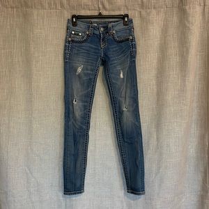 Miss Me cuffed skinny size 24 jeans